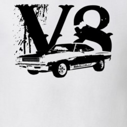 1969 Plymouth Roadrunner Side View V8 Faded Look Light T Shirt