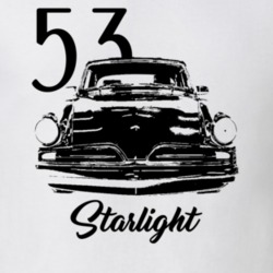 1953 Starlight Coupe Grill View With Year And Model Light Color T Shir