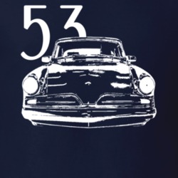 1953 Starlight Coupe Grill View With Year Dark Color T Shirt