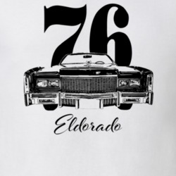 1976 Eldorado Grill View With Year And Model Light Color T Shirt