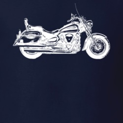 2008 Road Star 1700 Side View Dark Color T Shirt