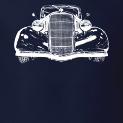 1935 Sedan Grill View Dark Color T Shirtpng