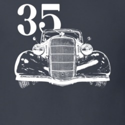 1935 Sedan Grill View With Year Dark Color T Shirt