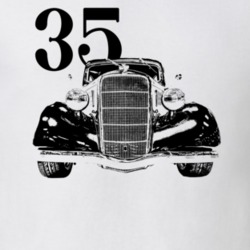 1935 Sedan Grill View With Year Light Color T Shirt