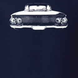 1961 Impala Bubble Top Grill View Dark Color T Shirt