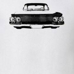 1961 Impala Bubble Top Grill View Light Color T Shirt