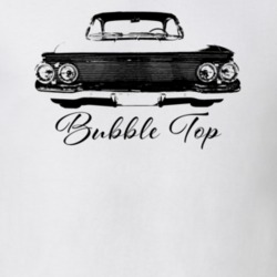 1961 Impala Bubble Top Grill View With Bubble Top Light Color T Shirt