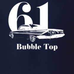 1961 Impala Bubble Top Side VIew With Year and Bubble Top Dark Color T