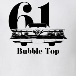 1961 Impala Bubble Top Rear View With Year And Bubble Top Light Color 