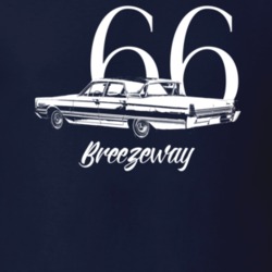 1966 Park Lane Rear View With Year And Breezeway Dark Color T Shirt