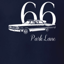 1966 Park Lane Side Angle View With Year And Model Dark Color T Shirt