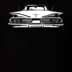 1960 Impala Rear View Dark Color T Shirt