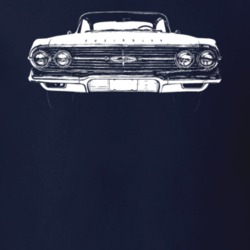 1960 Impala Grill View Dark Color T Shirt