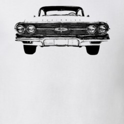 1960 Impala Grill View Light Color T Shirt