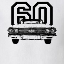 1960 Impala Grill View With Year Light Color T Shirt