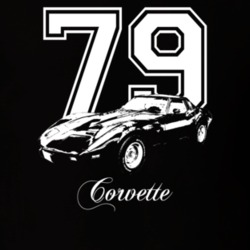 1979 Corvette Side View Penner Custom Dark Color T Shirt