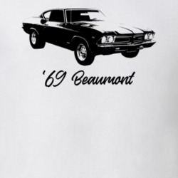 1969 Beaumont Side View With Model Year Light Color T Shirt