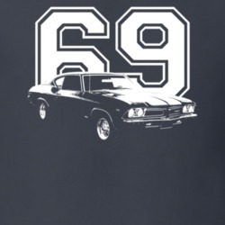 1969 Beaumont Side View With Year Dark Color T Shirt