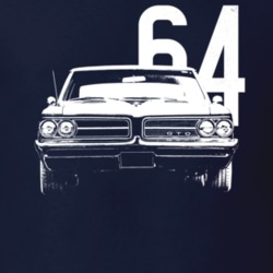 1964 Gto Grill View With Year Dark Color T Shirt