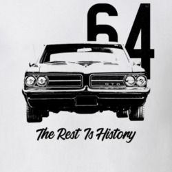 1964 Gto Grill View With Year Slogan Light Color T Shirt
