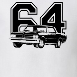 1964 Gto Side View With Year Light Color T Shirt