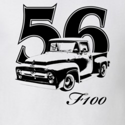 1956 F100 Side View With Year And Model Light Color T Shirt
