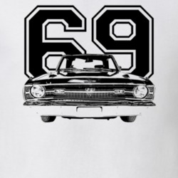 1969 Dart Grill View With Year Light Color T Shirt