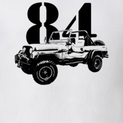 1984 Scrambler Side View With Year Light Color T Shirt