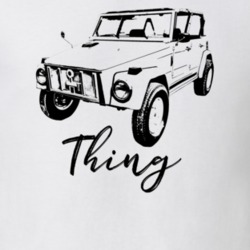 1973 Thing Side View With Model Light Color T Shirt