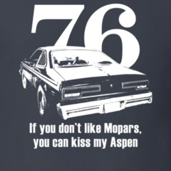 1976 Aspen Rear View With Slogan And Year Dokter Custom Dark Color T S
