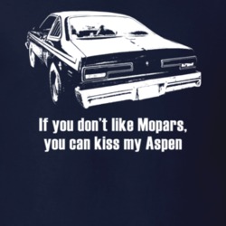 1976 Aspen Rear View With Slogan Dokter Custom Dark Color T Shirt