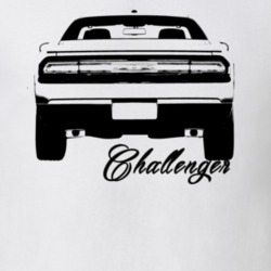 2015 Challenger Rear View With Model Light Color T Shirt
