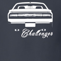 2015 Challenger Rear View With Model Name Dark T Shirt