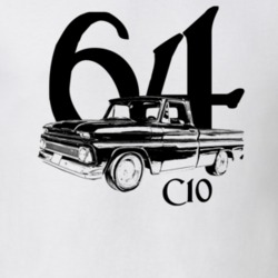 1964 C10 Side View With Year And Model Light Color T Shirt