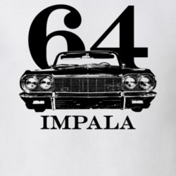 1964 Impala Ss Grill View With Year And Model Light Color T Shirt
