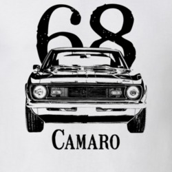1968 Camaro Grill View With Year And Model Light Color T Shirt