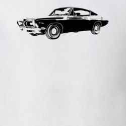 1969 Barracuda Side View Light Color T Shirt