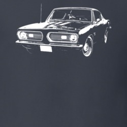 1968 Barracuda Side View Dark Color T Shirt