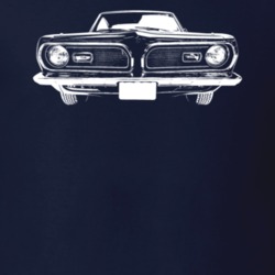 1969 Barracuda Grill View Dark Color T Shirt