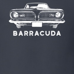 1969 Barracuda Grill View With Model Dark Color T Shirt
