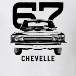 1967 Chevelle Grill View With Year And Model Light Color T Shirt