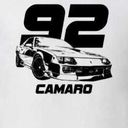 1992 Camaro Side View With Year And Model Light Color T Shirt