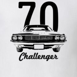 1970 Challenger Grill View With Year And Model Light Color T Shirt