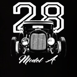 1928 Model A Grill View With Year And Model T Shirt