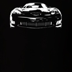 2008 Corvette Z06 Grill View Dark Color T Shirt