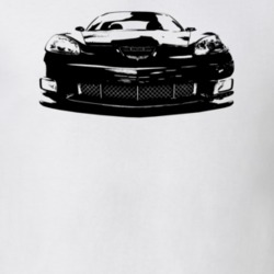 2008 Corvette Z06 Grill View Light Color T Shirt