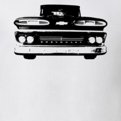 1960 C10 Pickup Truck Grill View White T Shirt