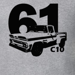 1961 C10 Apache Side View Pickup With Year And C10 Model Name Heather 