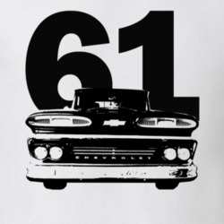 1961 C10 Apache Pickup Truck Grill View With Year White T Shirt