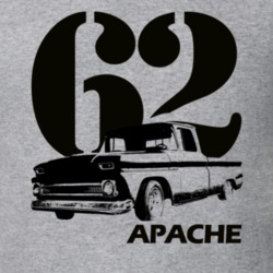 1962 C10 Apache Pickup Side With With Year And Apache Model Name Heath